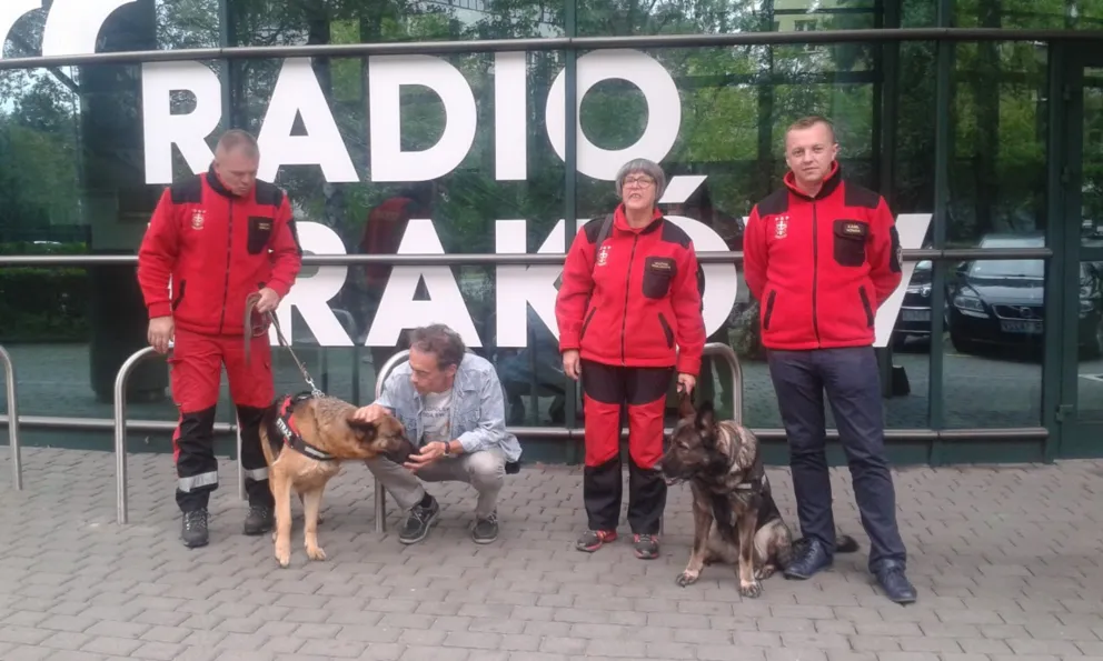 Grupa poszukiwawczo-ratownicza Goszcza w Radiu Kraków