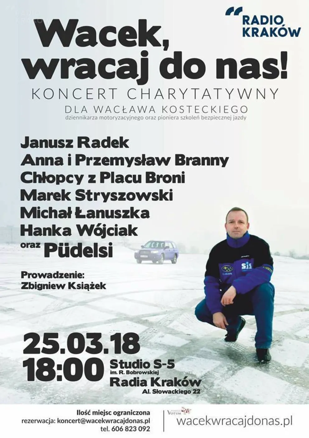 Zapraszamy na koncert charytatywny na rzecz Wacława Kosteckiego 
