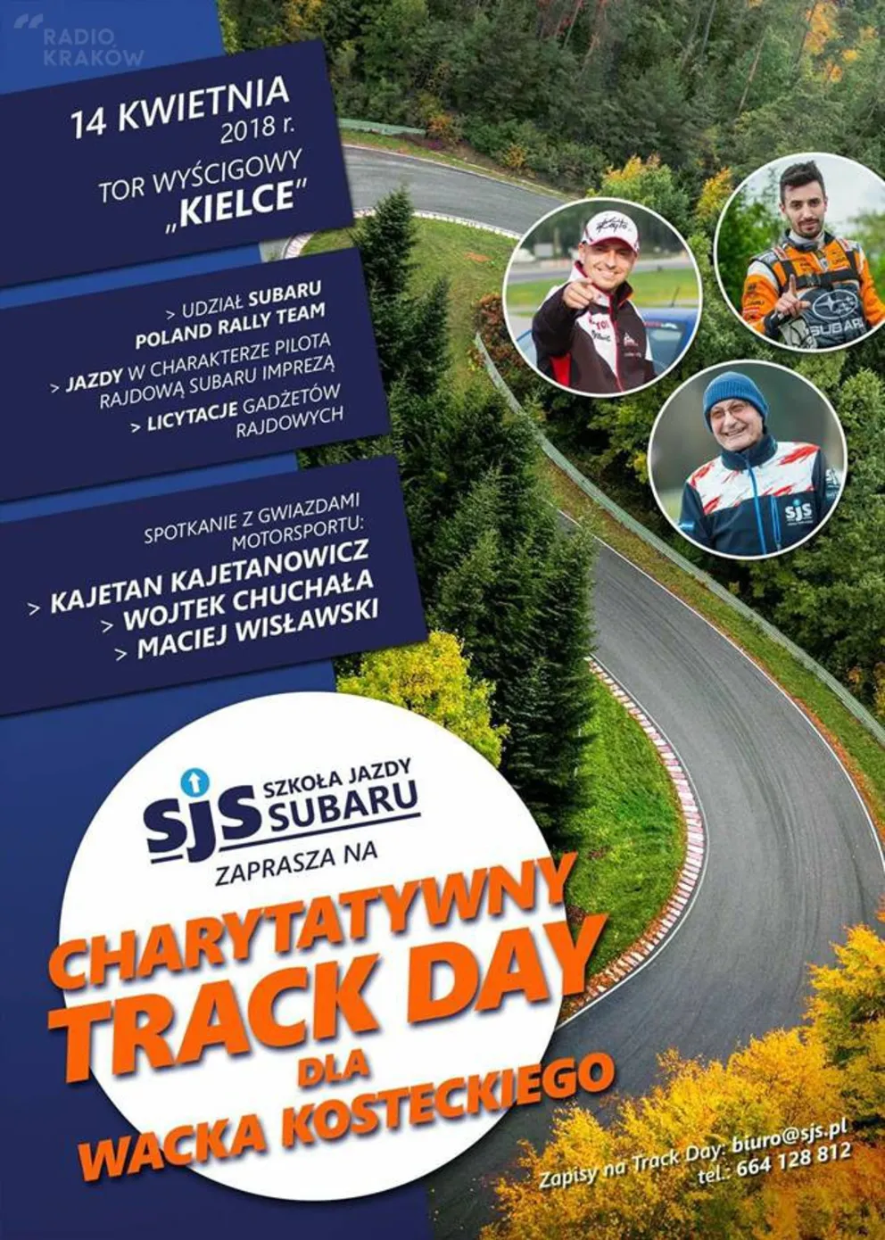 Charytatywny Track Day na rzecz Wacka Kosteckiego - zapraszamy na tor w Kielcach