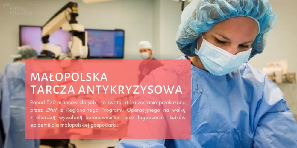 Małopolska Tarcza: Ponad 320 mln zł z funduszy unijnych na walkę z koronawirusem