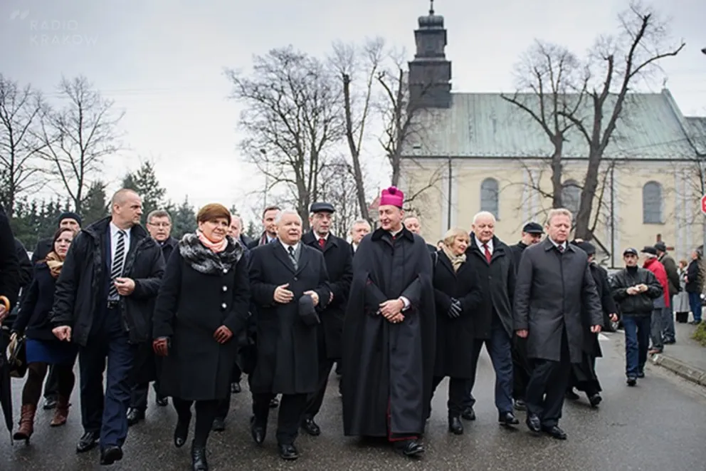 Jarosław Kaczyński wWierzchosławicach fot. P. Topolski