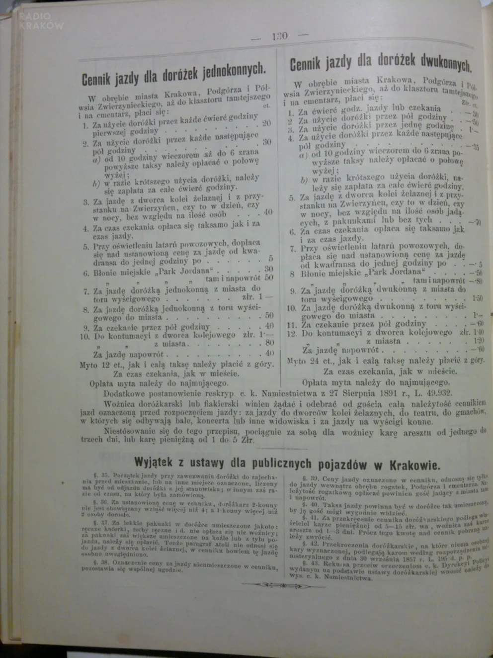 Krakowskim dorożkom stuknęło 160 lat