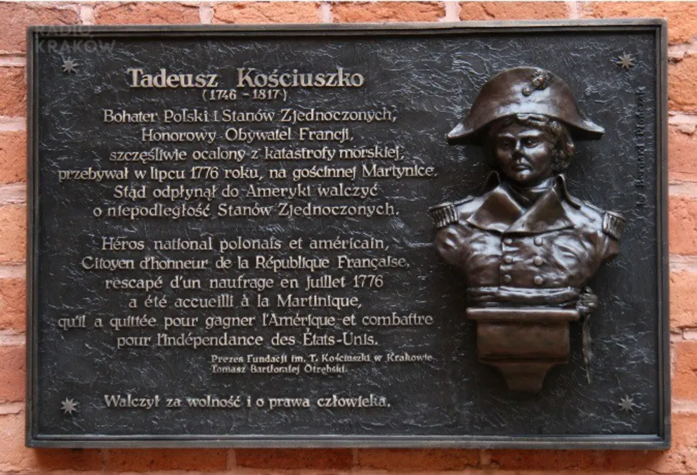 Tadeusz Kościuszko - rozbitek z Martyniki
