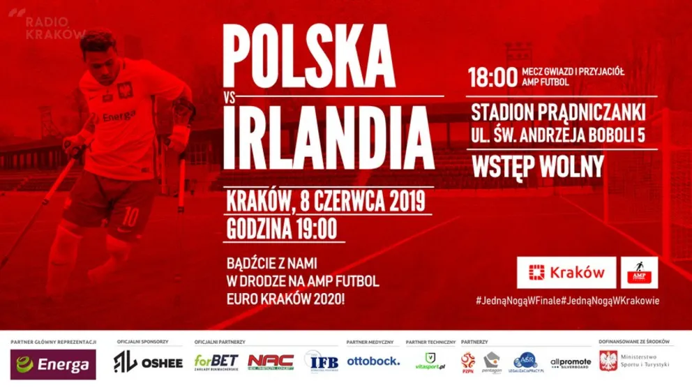 Amp Futbol: Już w sobotę, 8 czerwca, mecz Polska-Irlandia w Krakowie 