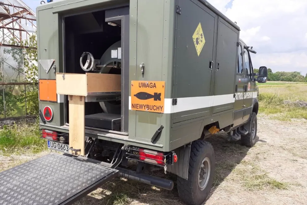 Saperzy zneutralizowali pocisk znaleziony w Babicach