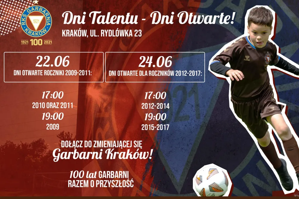 Dni Talentu - Dni Otwartych RKS Garbarnia