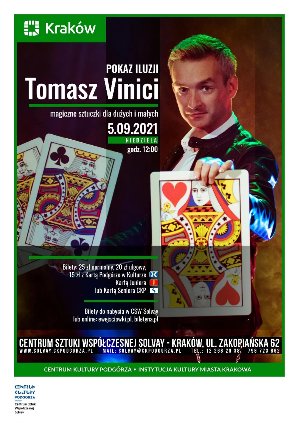 Pokaz iluzji Tomasz Vinci – magiczne sztuczki dla dużych i małych