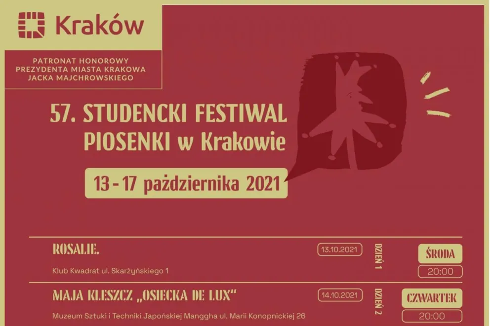 Startuje 57. edycja Studenckiego Festiwalu Piosenki w Krakowie
