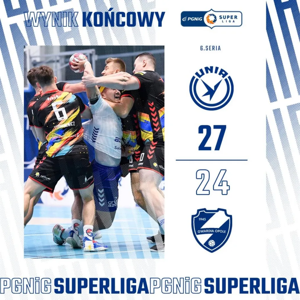 Ekstraklasa piłkarzy ręcznych - Unia - Gwardia 27:24