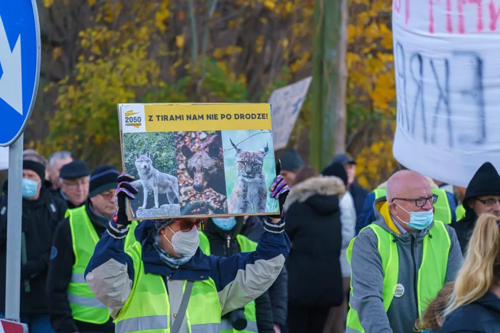 Kolejny protest mieszkańców doliny Popradu przeciwko budowie obwodnicy Piwnicznej