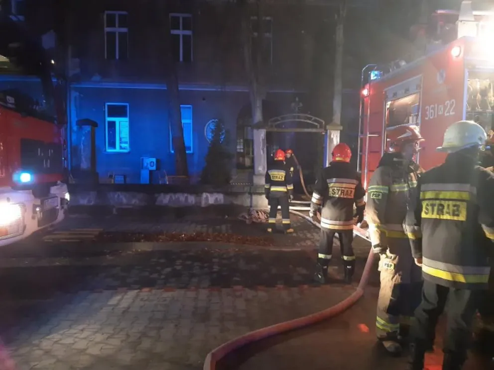 Pożar w Szpitalu im. Edwarda Szczeklika w Tarnowie. ZDJĘCIA
