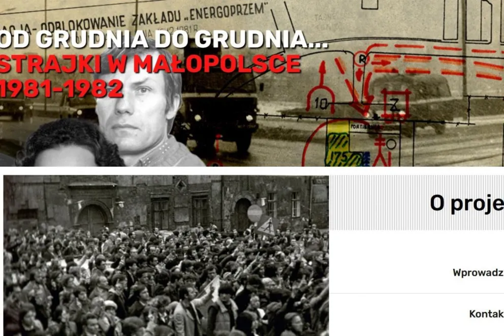 "Od grudnia do grudnia" – IPN uruchamia stronę o protestach w stanie wojennym w Małopolsce