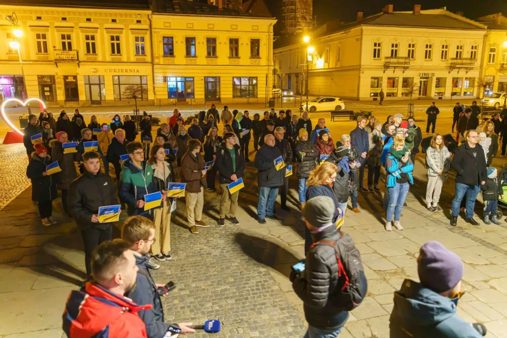 Nowy Sącz przyłącza się do protestu przeciw atakowi na Ukrainę