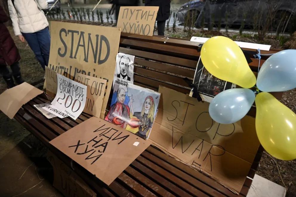 Czwartkowa manifestacja pod konsulatem Rosyjskim