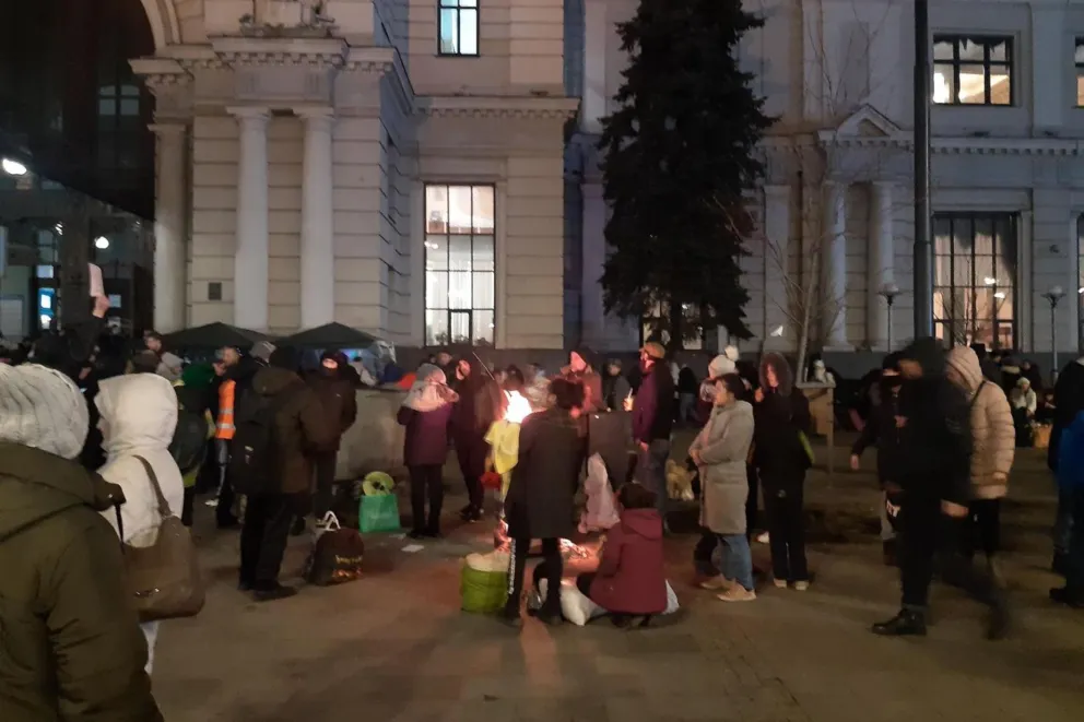 Pojechali do Lwowa i przywieźli blisko 200 uchodźców z ogarniętej wojną Ukrainy