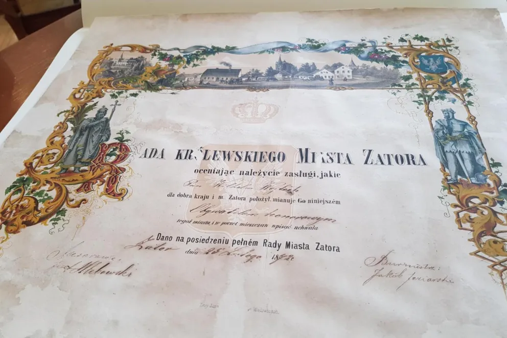 Konserwatorzy z ASP uratowali cenny dokument z Zatora  [ZDJĘCIA]