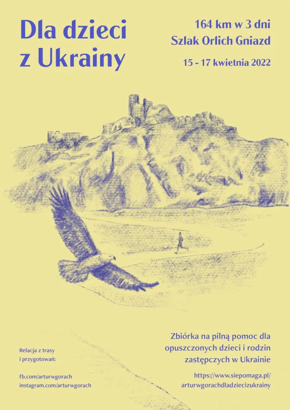 Święta Wielkanocne w samotnym marszu "by pomóc"