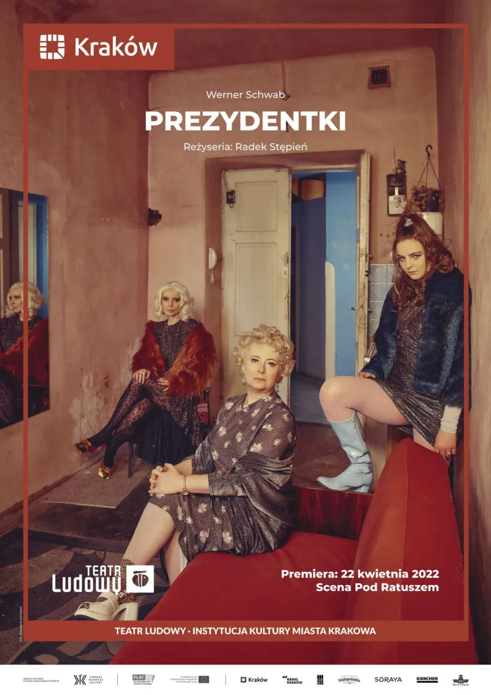 Na scenie Pod Ratuszem Teatru Ludowego Radosław Stepień sięga po głośny tekst Wernera Schwaba "Prezydentki"