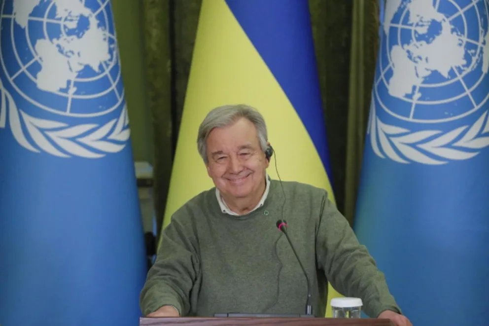 Guterres: jestem zszokowany, że Kreml niszczy Kijów, miasto święte również dla Rosjan