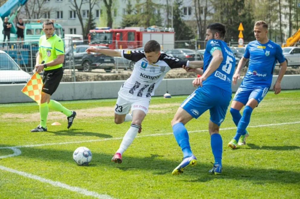 1. liga piłkarska - Zagłębie - Sandecja 3:3