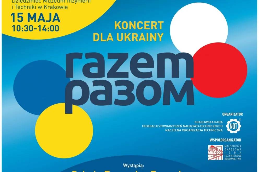 Naczelna Organizacja Techniczna organizuje koncert na rzecz Ukrainy - „Razem”