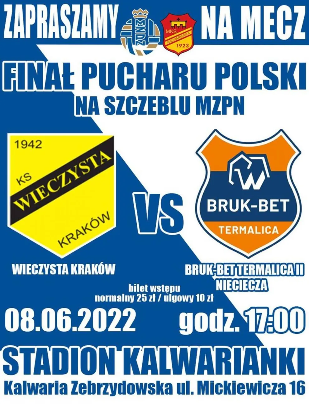 Finał regionalnego Pucharu Polski - Wieczysta, kontra rezerwy Termaliki