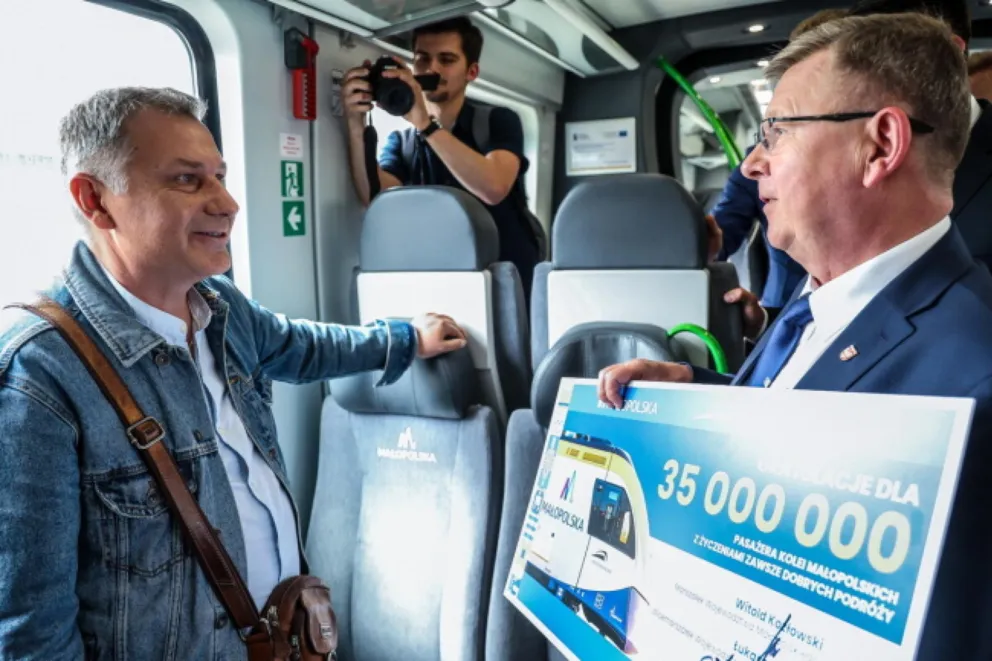 Kolejami Małpolskimi przejechał dziś 35-milionowy pasażer