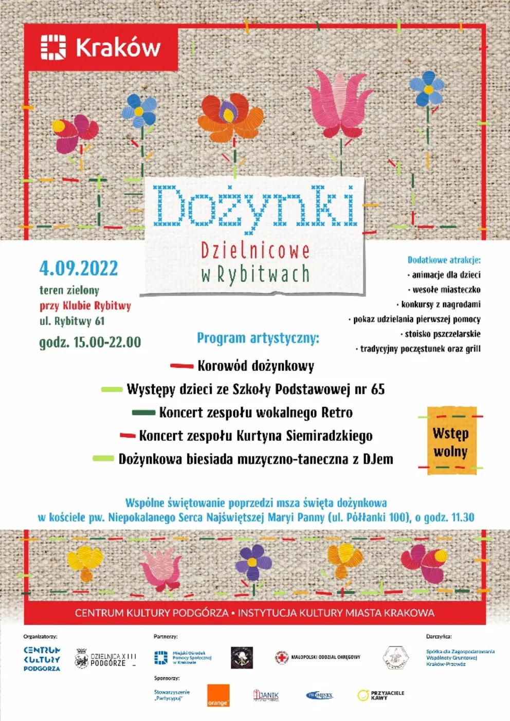 Dożynki dzielnicowe w Rybitwach