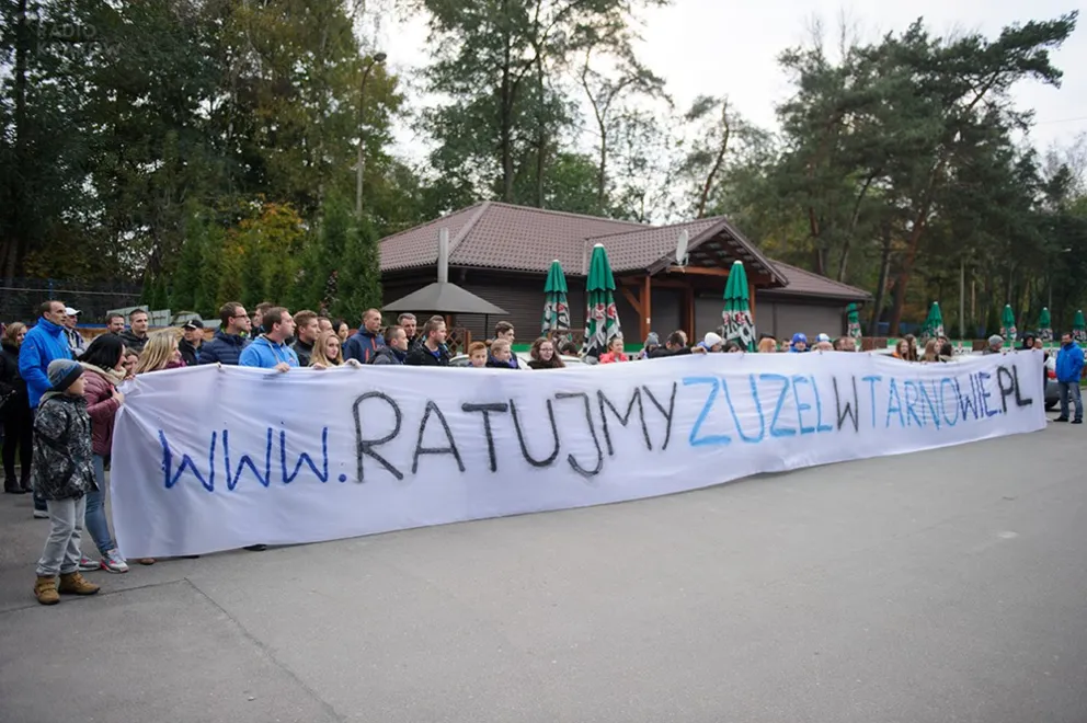 Akcja kibiców: Ratujmy żużel w Tarnowie, fot. P. Topolski 