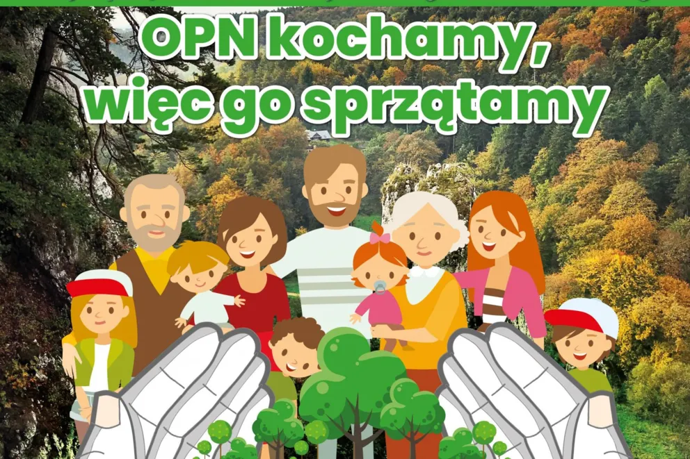 Akcja sprzątania szlaków Ojcowskiego Parku Narodowego
