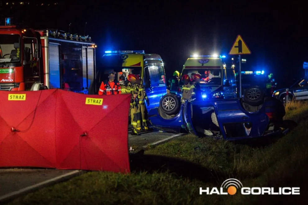 Tragedia w Zagórzanach koło Gorlic. W wypadku zginęło dwóch młodych mężczyzn