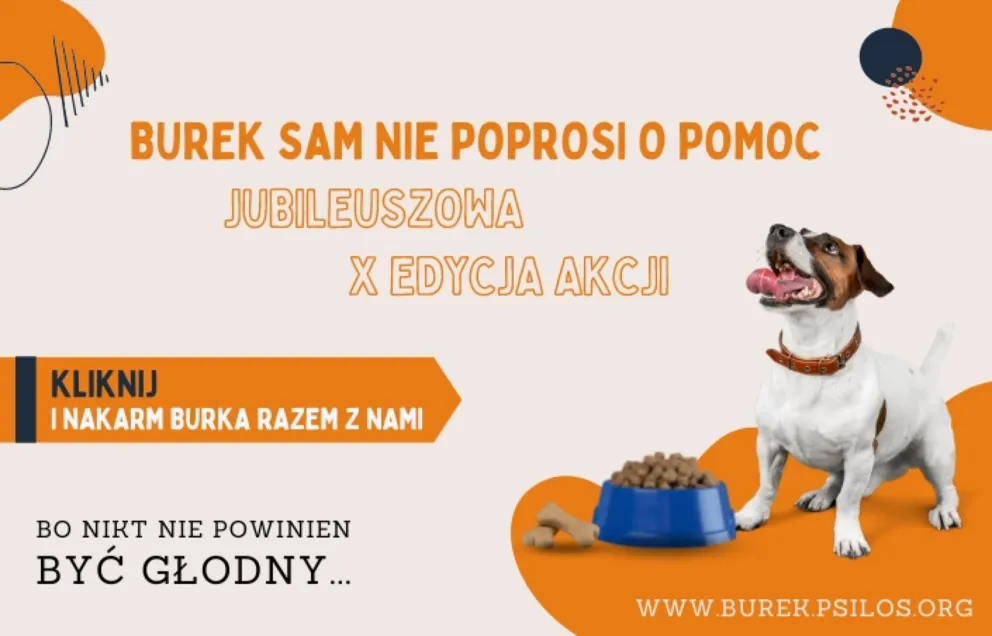 Burek sam nie poprosi o pomoc – robimy to w jego imieniu! 