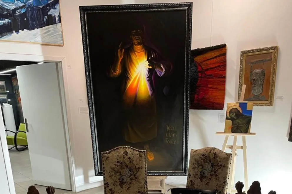 Ten obraz Chrystusa zmusza do refleksji  -  wokół pokazu w Zofia Weiss Gallery   