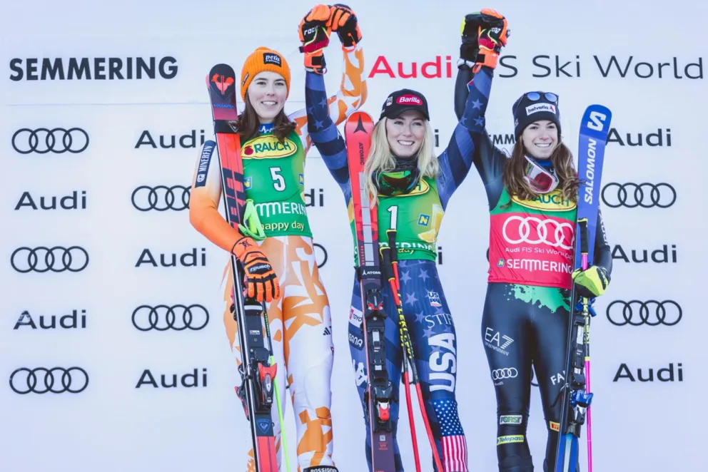 Shiffrin znów zwycięska, Gąsienica Daniel poza trasą