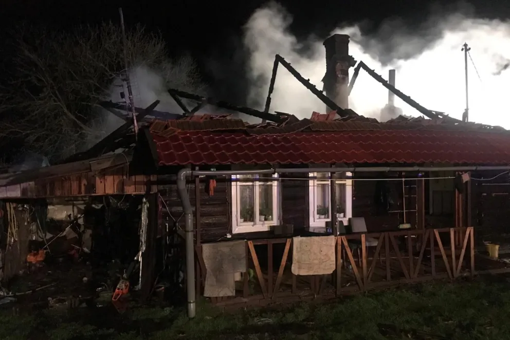 Pożar domu w Gruszowie Małym. Budynek nie nadaje się do zamieszkania
