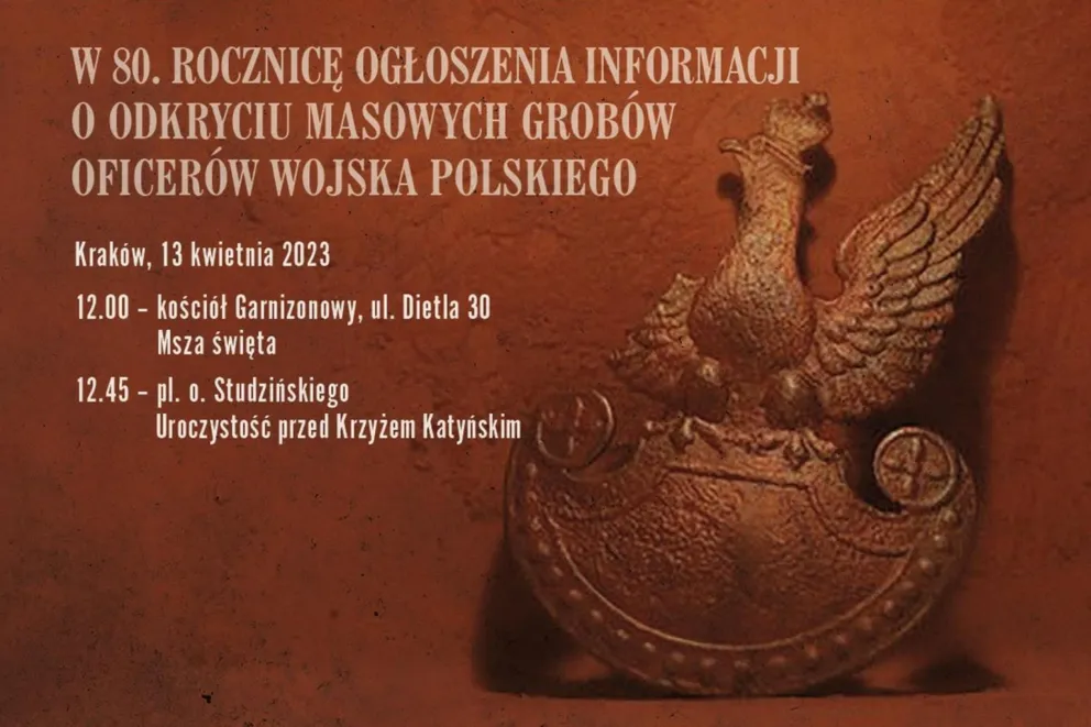 Kraków uczci Dzień Pamięci Ofiar Zbrodni Katyńskiej