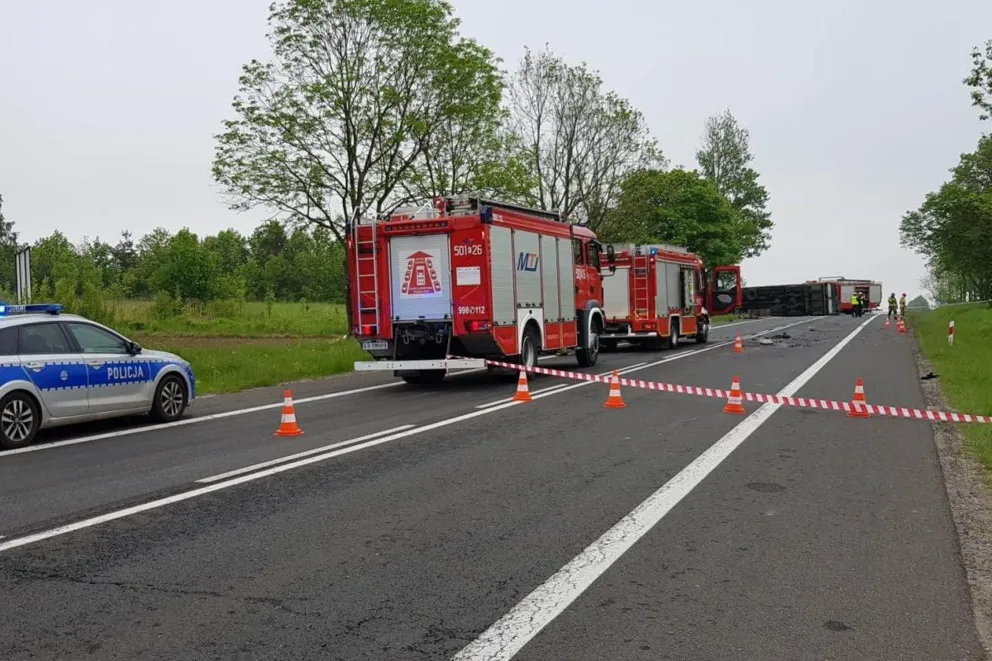 Tragiczny wypadek w Kogutku na trasie olkuskiej. Nie żyje jedna osoba