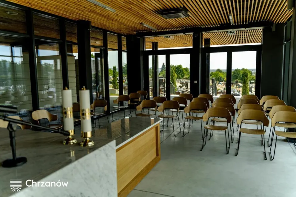 Sala pożegnań na cmentarzu w Chrzanowie jest już gotowa