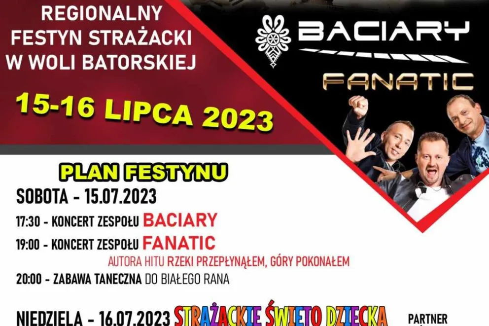 Dwudniowy regionalny festyn strażacki w Woli Batorskiej koło Niepołomic