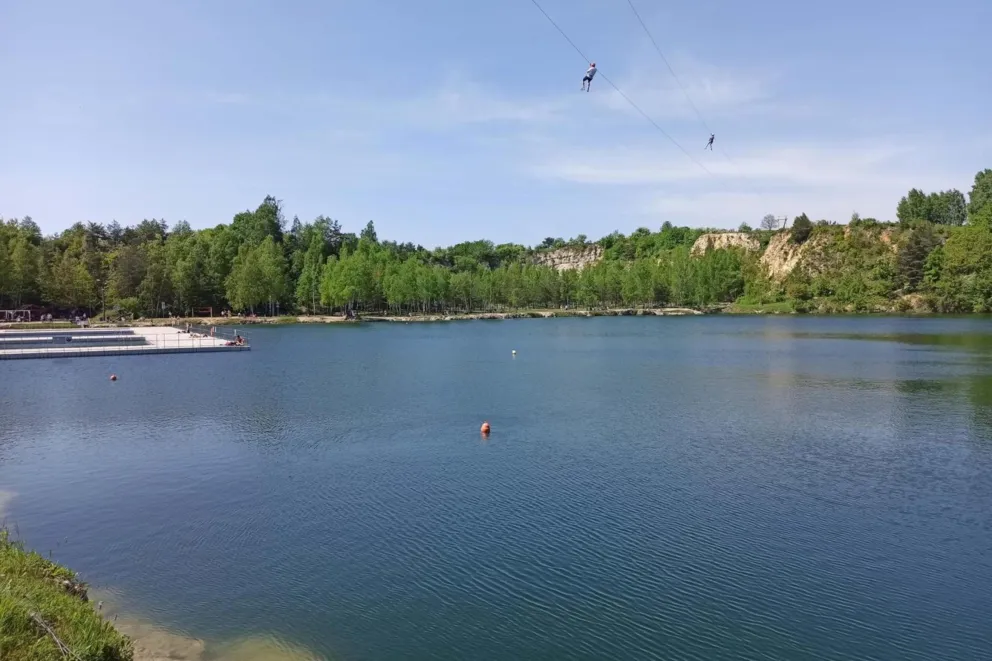 Tragedia nad Balatonem w Trzebini. Utonął płetwonurek