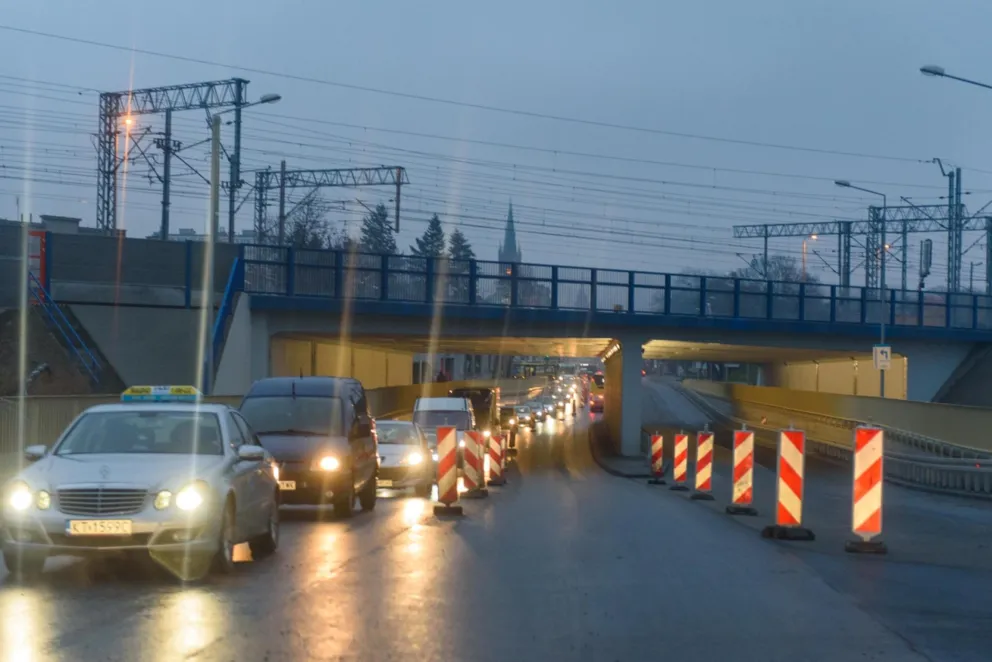 Podtopienie wiaduktu na ulicy Krakowskiej w Tarnowie. I Parku Wodnego...