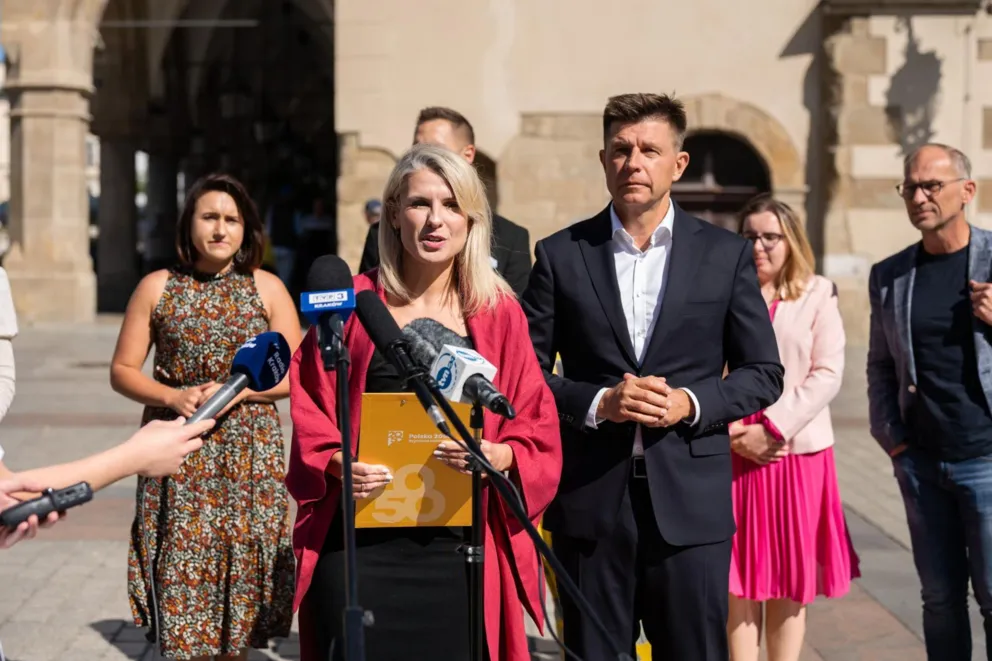 Ryszard Petru wyraził  w Krakowie poparcie dla przedsiębiorców kandydujących do Sejmu z list Trzeciej Drogi
