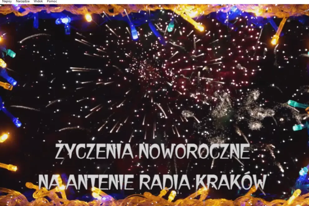 Noworoczne życzenia na antenie Radia Kraków 30.12