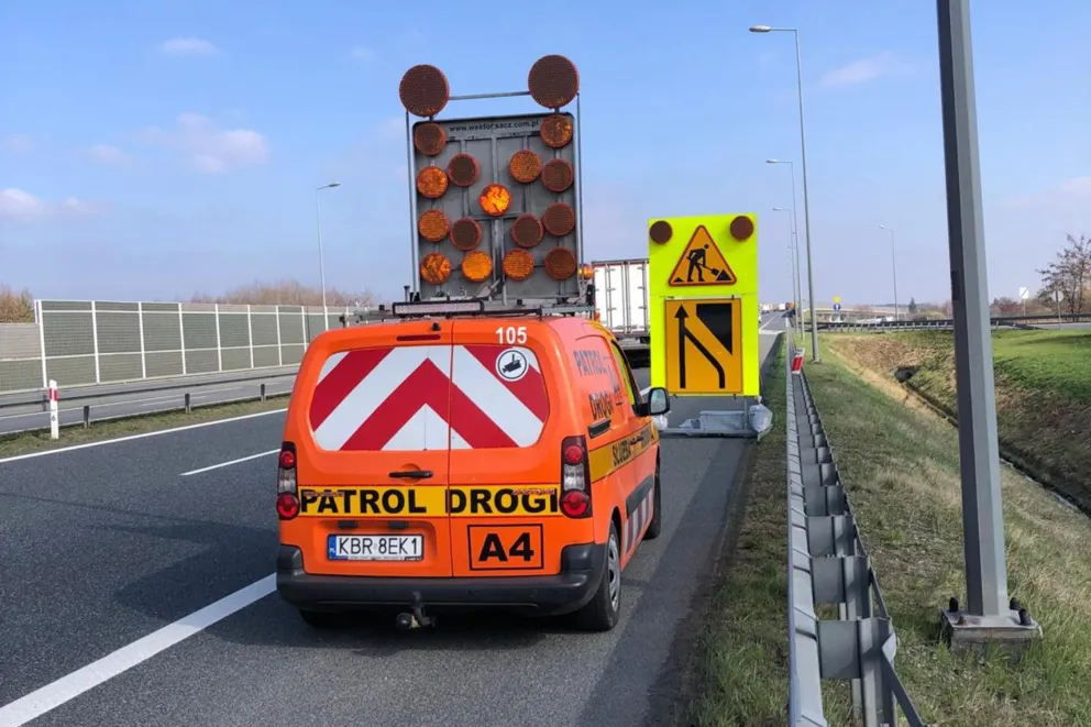 Od poniedziałku kolejne utrudnienia na autostradzie A4 w rejonie Stanisławic