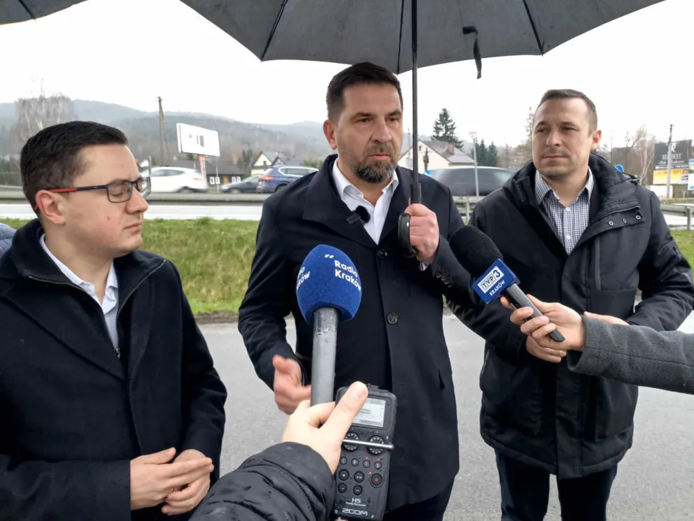 Przedstawiciele rządu chcą przyspieszenia prac przy węźle drogowym w Jaworniku na Zakopiance