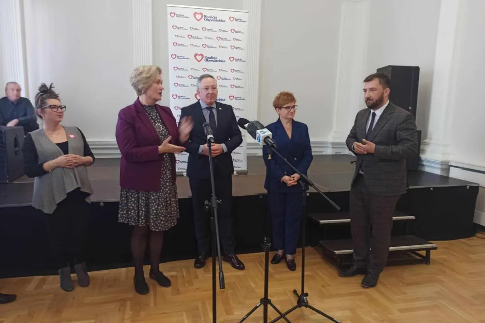 Minister Sienkiewicz wsparł kampanię wyborczą kandydatów KO z Wieliczki