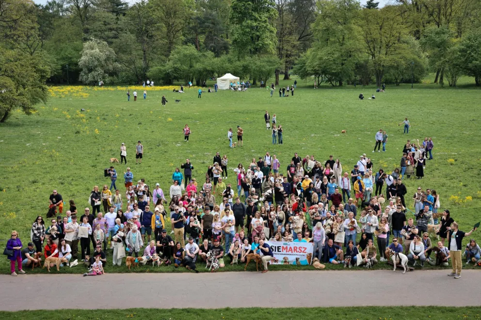 W sobotę pieski, psiaczki i szczeniaczki opanowały Park Jordana w Krakowie