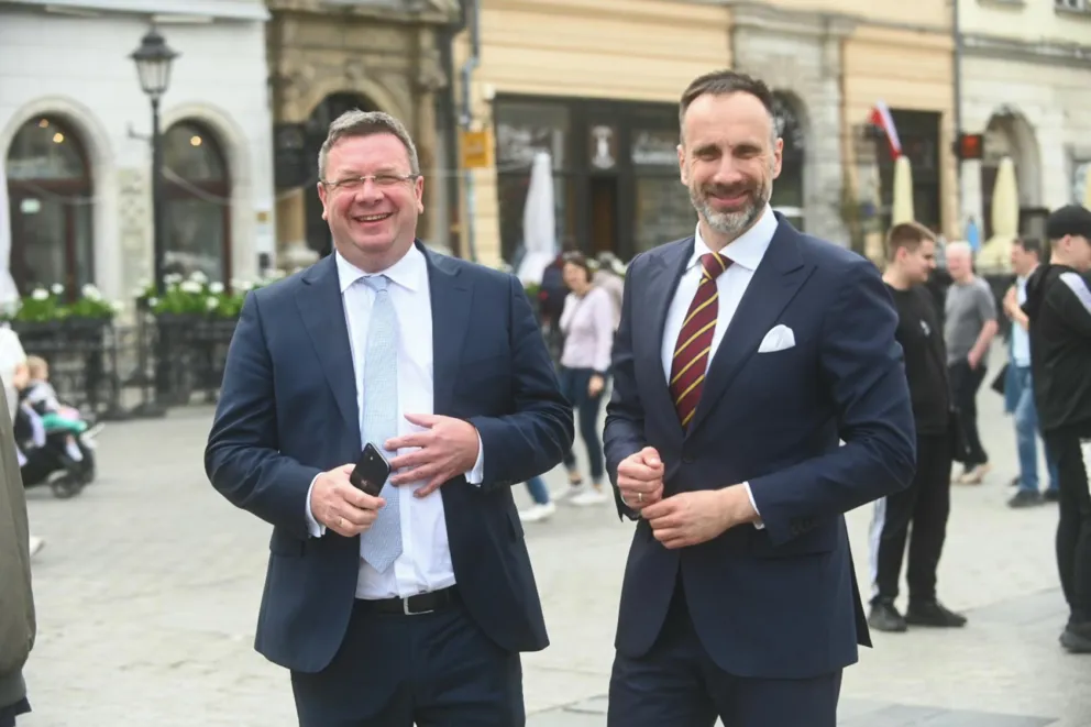 Poseł Michał Wójcik z Suwerennej Polski rozpoczął w Krakowie kampanię do Parlamentu Europejskiego