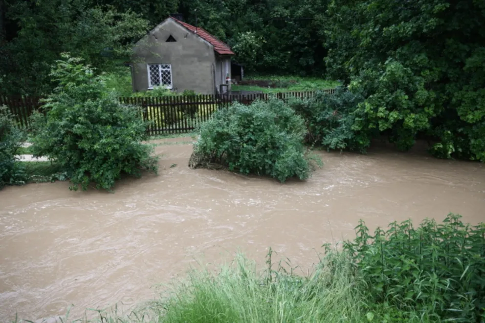 Podtopienia w Ojcowie