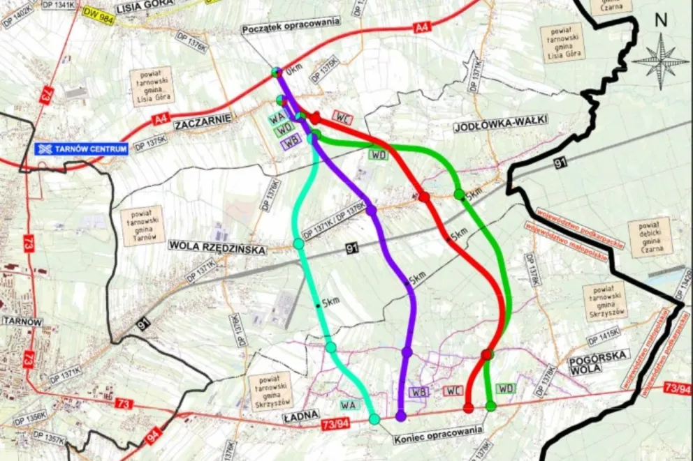 Dziś pierwsze spotkanie ws. nowych wariantów przebiegu wschodniej obwodnicy Tarnowa